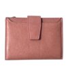 Blush Pink Compact Wallet | Slim Bifold with Zipper Coin Pocket