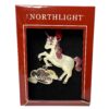 Unicorn “Dream Big” Metal Christmas Ornament – Northlight, Pink Glitter Mane, New in Box