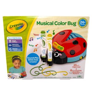 Crayola Musical Color Bug Toy – Interactive Drawing Ladybug Set with Washable Markers