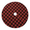 36” Red & Black Buffalo Plaid Christmas Tree Skirt | Holiday Decor | New in Box