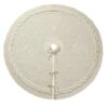 36” Cream Cable Knit Christmas Tree Skirt | Thick Rustic Knit with Ties | New in Box