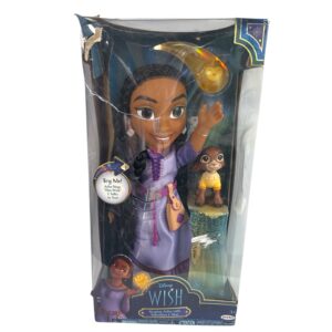 Disney Wish Singing Asha Doll with Valentino & Star | New Unopened (Damaged Box)