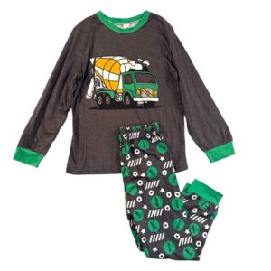 Kids Construction Truck Pajama Set – Size 7