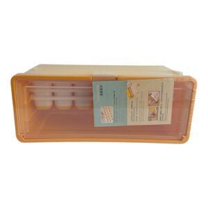 Silicone Ice Cube Trays with Storage Bin & Lid | 3 Trays Set | New in Box