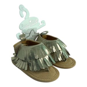 Rising Star Baby Fringe Sandals Metallic Gold | 6–9 Months | New with Tags