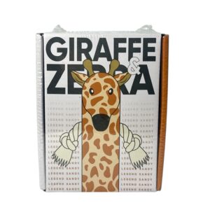 Legend Sandy Giraffe & Zebra Dog Chew Toy | Squeaky Plush Toy