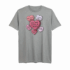 Conversation Hearts Graphic T-Shirt “You Are Such a Rebel” | Gray | Unisex 4XL