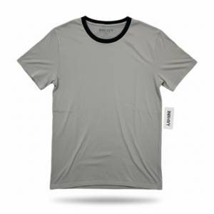 INK+IVY Men’s Alloy Gray Sleepwear Pajama Top | Soft Stretch Crewneck Tee (L)