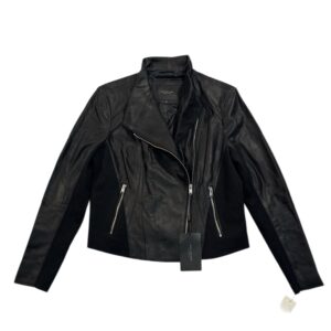 Andrew Marc Felix Asymmetrical Leather Moto Jacket Black Women’s XL