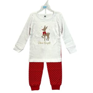 Hudson Baby 2T Rudolph 2-Piece Cotton Sleepwear Set | Shine Bright ChristmasPajamas