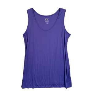 Just My Size Active CoolDri Performance Tank Top Women's 1X 16W Petal Purple Scoop Neck