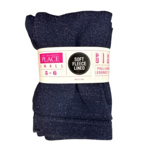 The Children's Place Girls Fleece LinedLeggings Denim Size 5/6 Small
