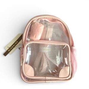 Clear Mini Backpack Anti-Theft Blush Pink | Stadium Approved Small Concert Bag