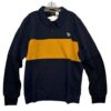 PS by Paul Smith Snap Collar Sweatshirt Men'sXXL Navy Mustard Zebra Logo Organic Cotton