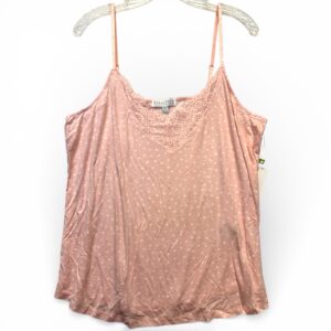 P.J. Salvage Love & Lace Cami Pink Tint Star Print XL
