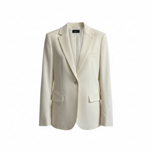 Theory Staple Blazer Admiral Crepe in Rice | Women’s Tailored Jacket Size 12