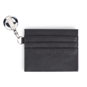 Y2K Retractable Wallet ID Card Holder Gift unisex black