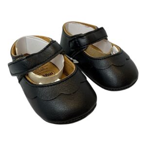 Classic Black Mary Jane Baby Shoes | Vegan Leather, Size 11 (NWOT)